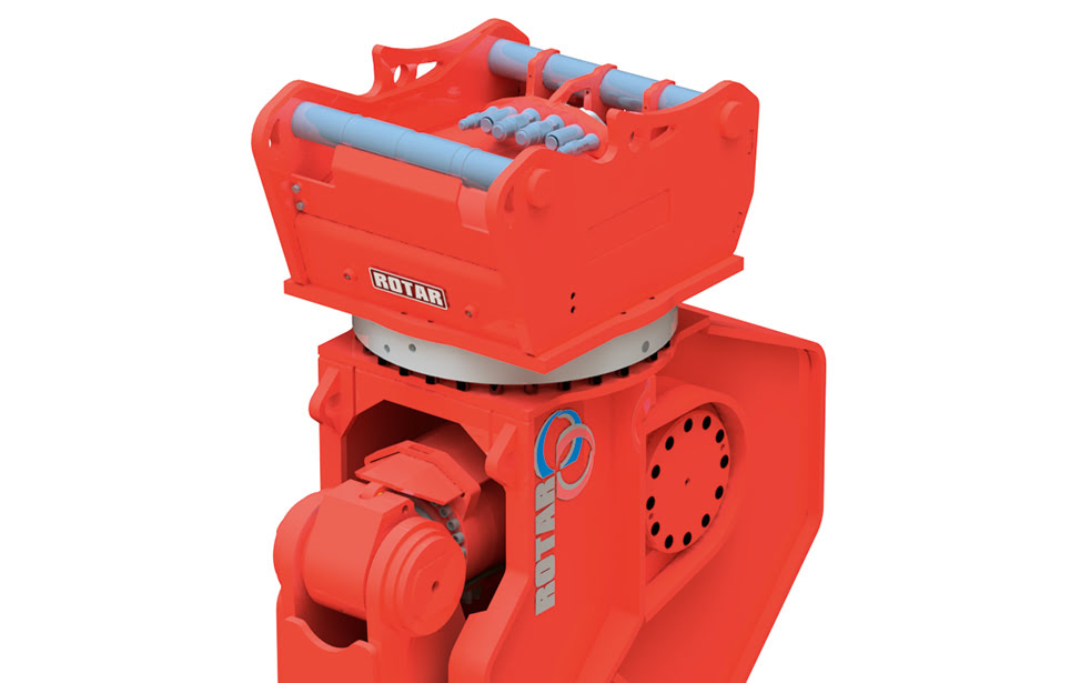 Rotar ROQ vollintegrierter hydraulischer Schnellwechseladapter ist Oilquick CLEAN SYSTEM ready